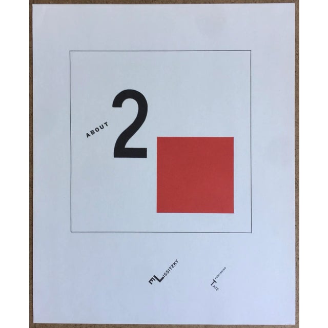 The first edition of the book entitled “A Suprematist Tale of Two Squares in Six Constructions” by artist El Lissitzky...
