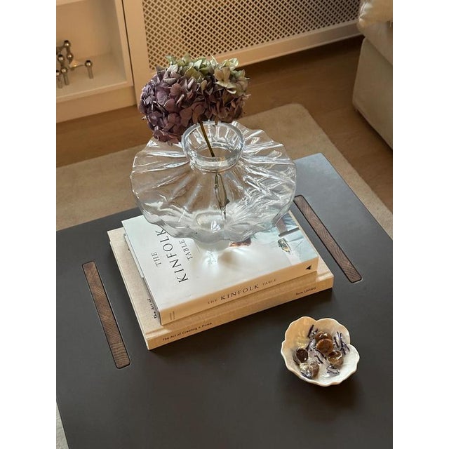 Arnold Dark Concrete Top and Dark Oak Legs Coffee Table by Eberhart Furniture For Sale - Image 8 of 12