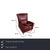 with this Ewald Schillig armchair in rich Bordeaux, you're getting a piece of furniture that immediately catches the eye...