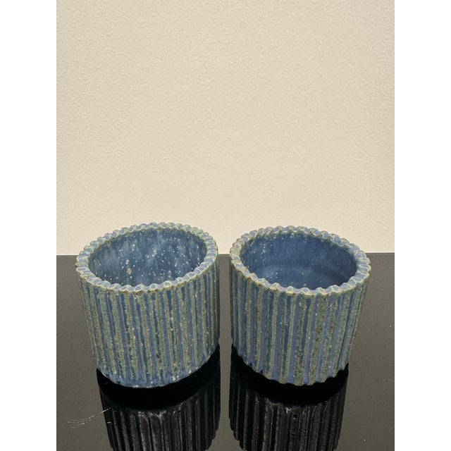 Arne Bang Denmark 1940 Pair of Stoneware Vases For Sale - Image 10 of 11