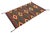 Modern Navajo Inspired Wool Accent Rug in Crimson, Gold, and Charcoal 3x5 For Sale In New York - Image 6 of 8
