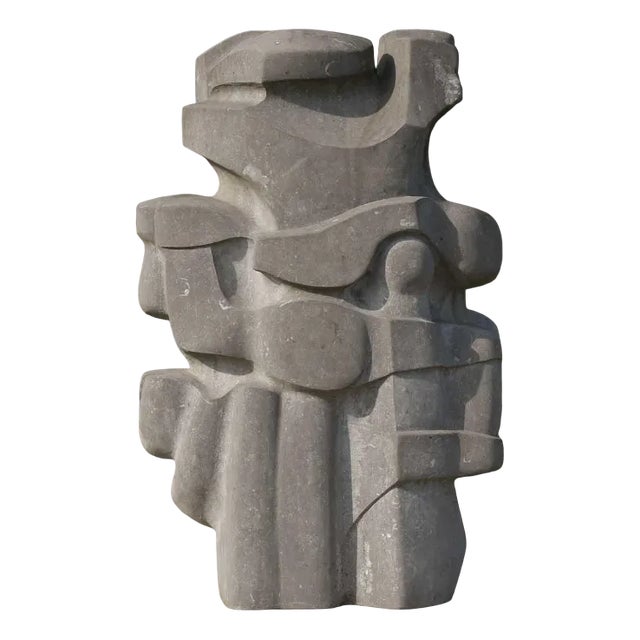 Jan Keustermans, Abstract Sculpture, Belgian Blue Stone For Sale