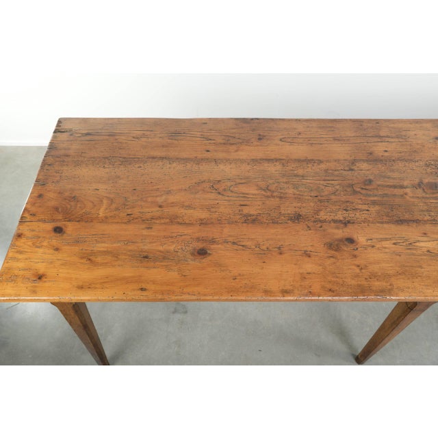 Large French Farmhouse Dining Table in Pine For Sale - Image 6 of 13