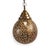 Stunning hand cut vintage Moroccan brass work pendant light. Perforated lace-like design which emits beautiful patterns on...