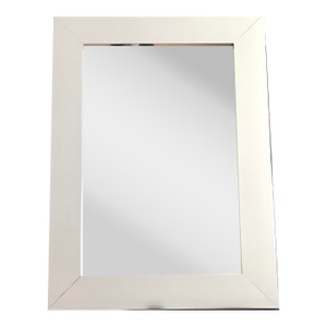 1970s Greg Copeland Mid Century Modernist Aluminum Mirror / 1973 Rectangle Framed Wall Mirror