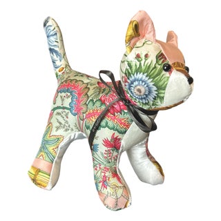 Gucci Chinoiserie Vintage Silk Scarf Patchwork Kitten For Sale