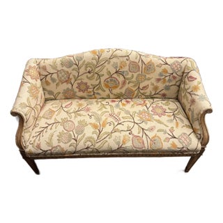 1920s Vintage French Louis XVI Style Fruitwood Settee For Sale