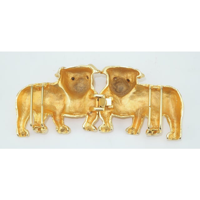 Mimi DI N Bulldog Gold Plated Dog Buckles, 1995 For Sale - Image 4 of 12