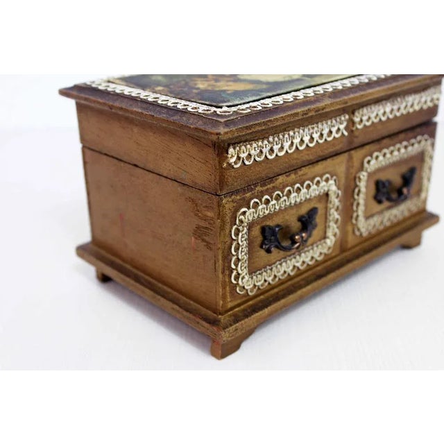 Wood Musical Jewelry Box For Sale - Image 7 of 12
