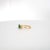 White 14k Yellow Gold Ring With 0.85ct Emerald & Diamond Accents For Sale - Image 8 of 10