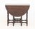 Jacobean Style Rosewood Gate Leg Drop Leaf Table, 19th century, the oval top above turned wood legs and single drawer....