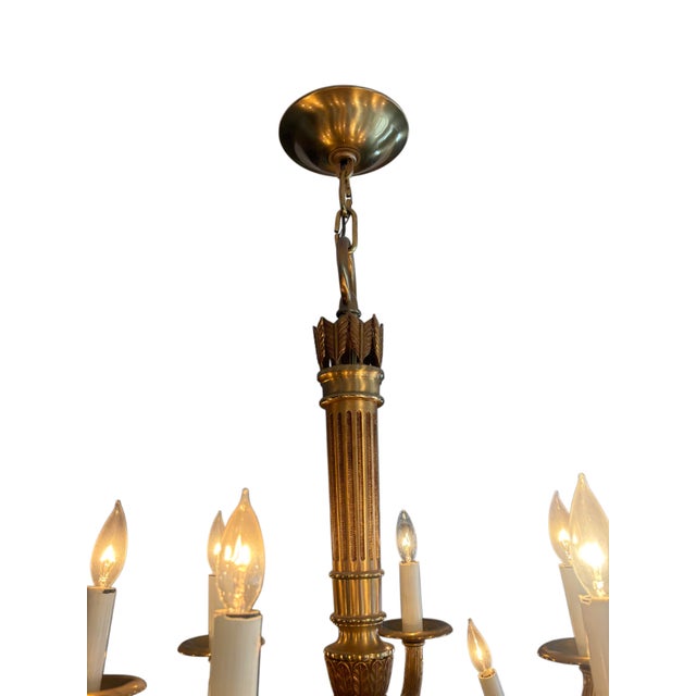 Late 20th Century Mariner Spain Royal Heritage 18-Light Gilt Bronze French Style Chandelier For Sale - Image 4 of 7
