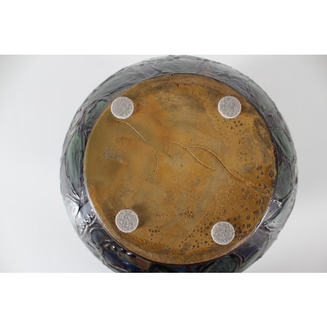 Large Early 20th Century Ball Shaped Floor Vase from Herman A. Kähler, Denmark For Sale - Image 10 of 12