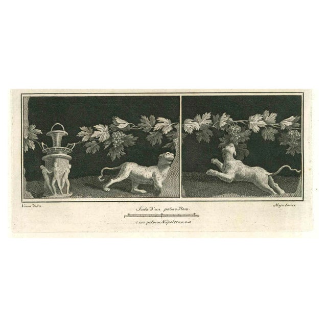 Niccolò Vanni, Ancient Roman Statues, Original Etching, 18th Century For Sale