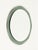 Round Green Double Beveled Mirror attributed to Antonio Lupi for Cristal Luxor, Italy, 1960s For Sale - Image 4 of 13