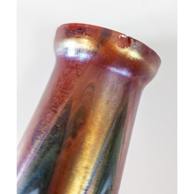 Glass Early 20th Century Bohemian Loetz Style Art Glass Vase For Sale - Image 7 of 10