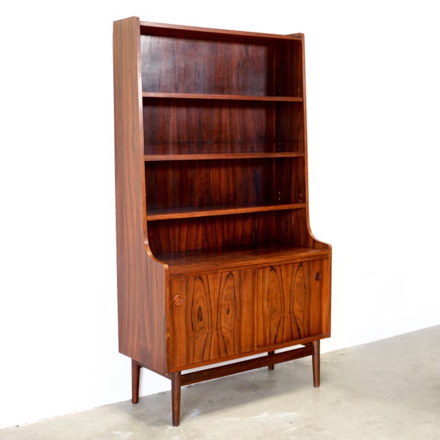 Mid-Century Modern 1950s Nexø Møbelfabrik Rosewood Bookcase Designed by Johannes Sorth For Sale - Image 3 of 9