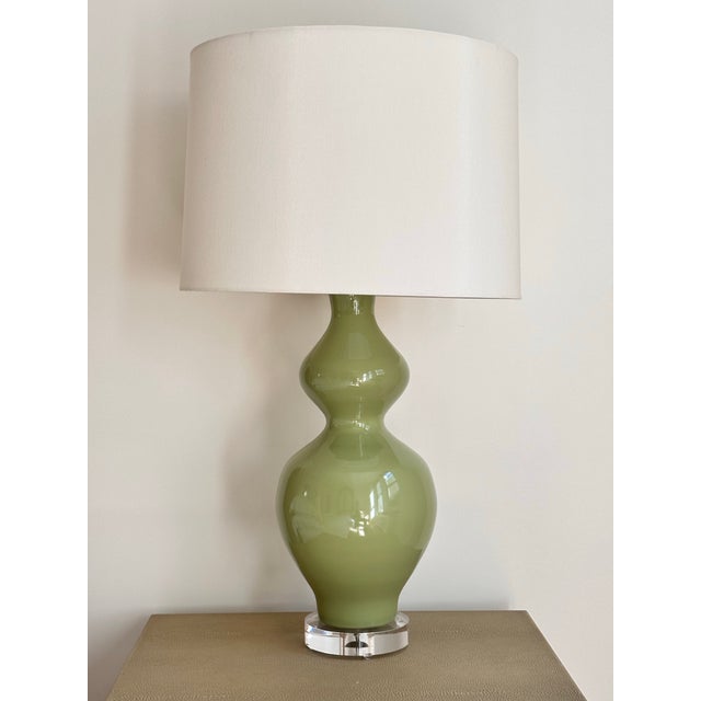 Paul Schneider Ceramic Gourd Lamps—Hand Crafted & Signed - a Pair For Sale - Image 9 of 9