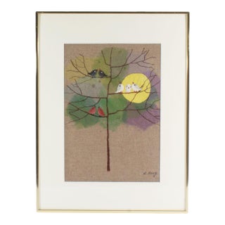 Textile Art of Birds by Helen Hyunsuk Kang For Sale