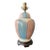 Vintage Blue and Pink Wildwood Ginger Jar Lamp For Sale