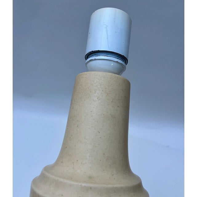 1960s Danish Modern Ceramic Table Lamp From Okela, 1960s For Sale - Image 5 of 11