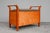 Art Nouveau Chest Bench in Cherry Wood and Bird's-Eye Maple, 20th Century For Sale - Image 6 of 18