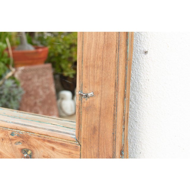 Tall Antique Indian Arched Mirror For Sale - Image 9 of 10