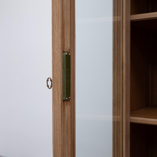 Raw Oak Display Bookcase, France, 1950 For Sale - Image 4 of 8