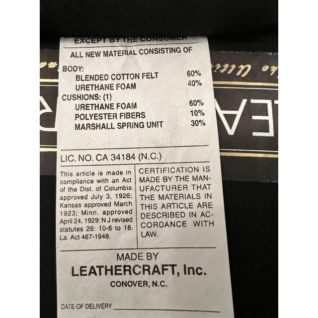 Wood Custom Leathercraft Swanky Sectional Sofa For Sale - Image 7 of 12