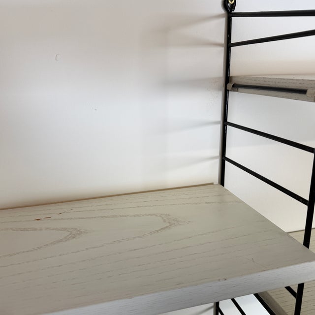 Vintage Wall Rack with White Shelves by Kajsa & Nils Nisse Strinning, 1960s For Sale - Image 10 of 11
