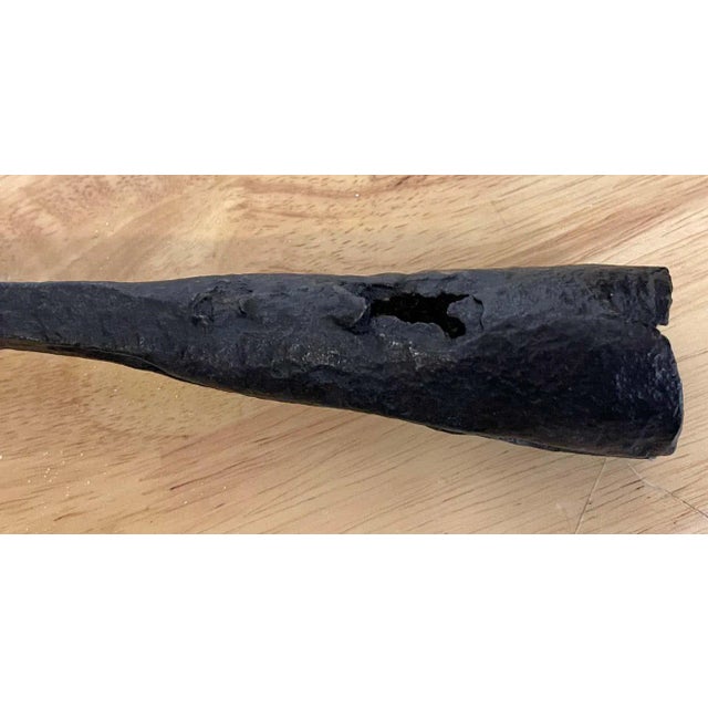 19th C Branding Iron Candlestick For Sale In West Palm - Image 6 of 13