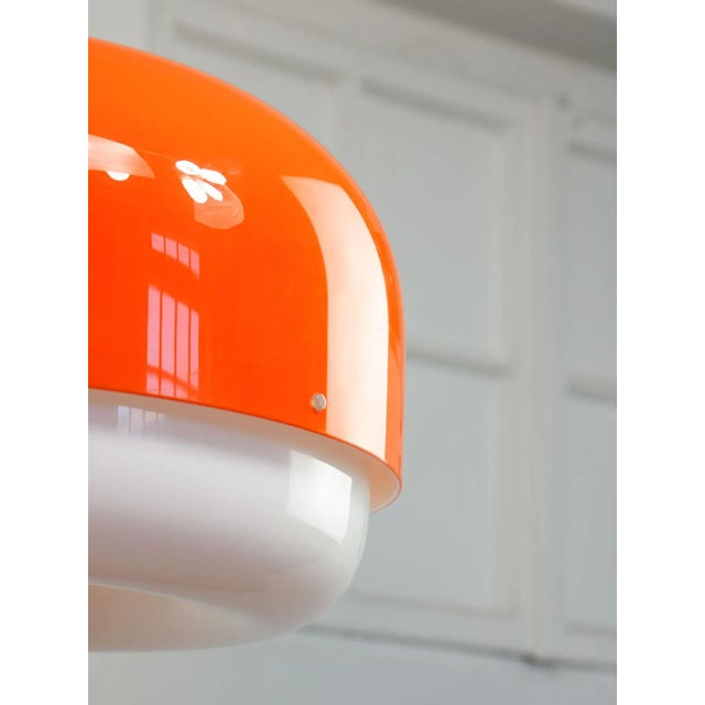 Rare Large Medusa Pendant Lamp in Orange from Guzzini, 1970s For Sale - Image 5 of 18