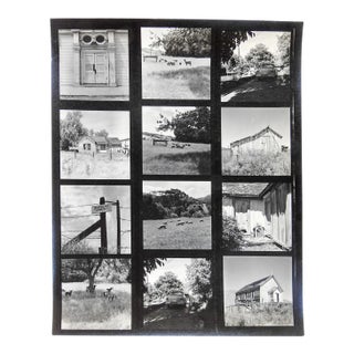 Vintage California Fine Art Photograph Contact Sheet Architecture For Sale