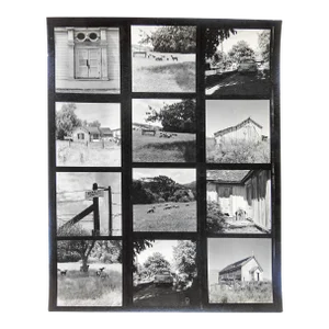 Vintage California Fine Art Photograph Contact Sheet Architecture