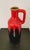 Red and Black Fat Lava Vase from Carstens Tönnieshof, West Germany For Sale - Image 4 of 6