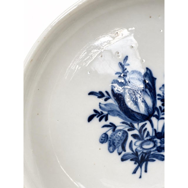 Traditional Antique 19th-Century Meissen Blue Flower & Insects Porcelain Soup Plate, 9¾” For Sale - Image 3 of 9