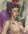 Evelyne Luez, Nude Andalusian Woman, Oil on Cardboard For Sale