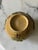 Antique Chinese Mustard Glazed Pottery Lotus & Crane Relief Vase / Ginger Jar For Sale - Image 12 of 16