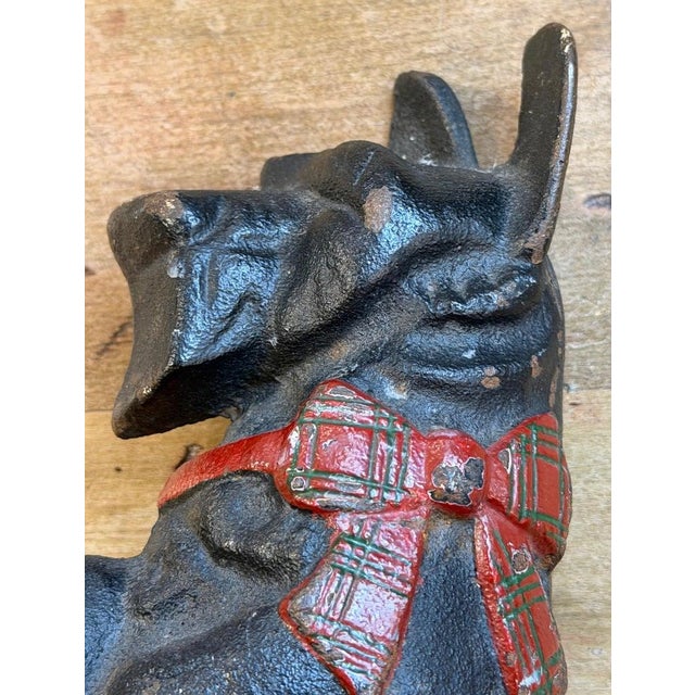 Original Painted Iron Scotty Dog Doorstop For Sale In Los Angeles - Image 6 of 12