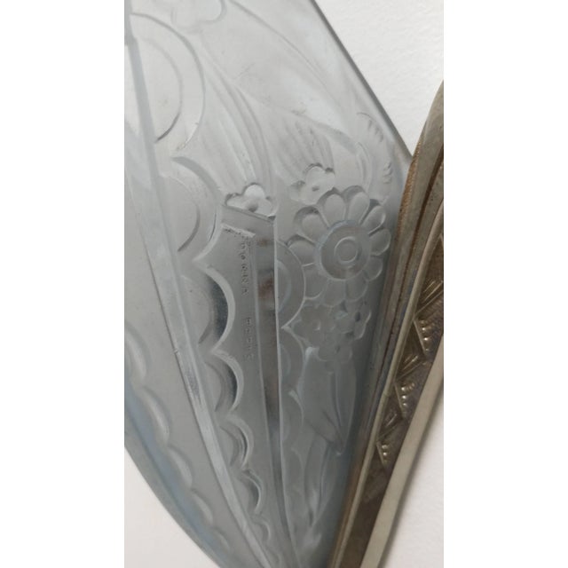 French Art Deco Wall Sconces signed by Donna - a Pair For Sale In New York - Image 6 of 7