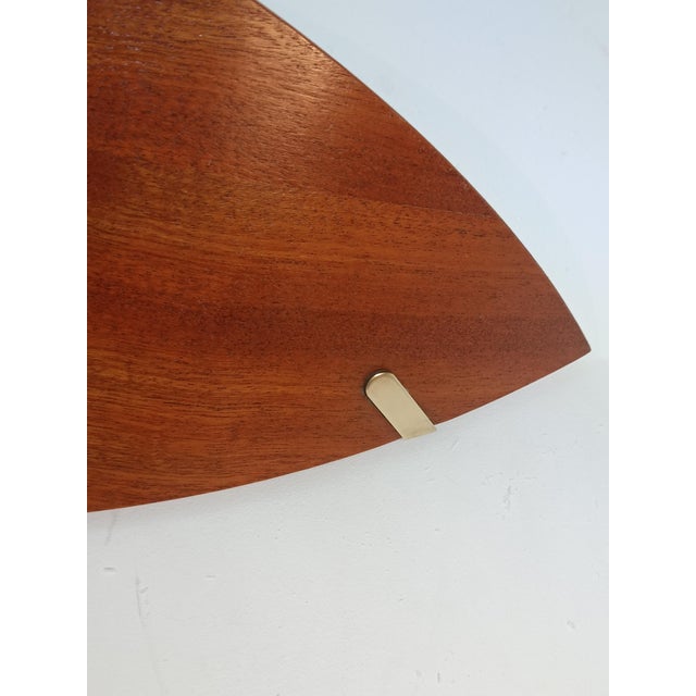 1980s Wood and Brass Wall Lights from Declic, 1980s, Set of 2 For Sale - Image 5 of 10