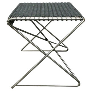 Vintage Footstool by Till Behrens for Schlubach For Sale