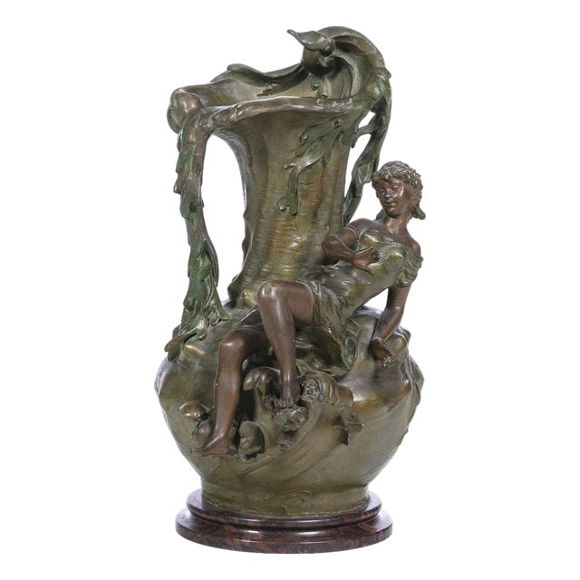 Bronze Vase by Virgile Morey For Sale