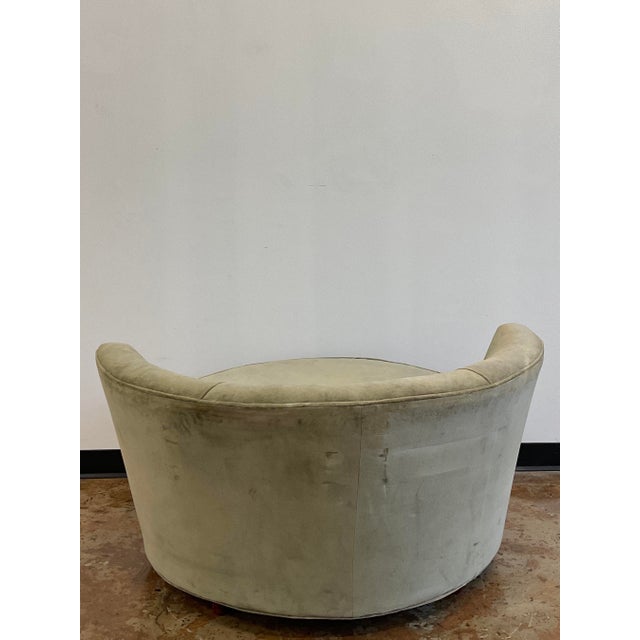 Vintage Circular Lounge Chiar, Attr. To Milo Baughman For Sale - Image 11 of 18