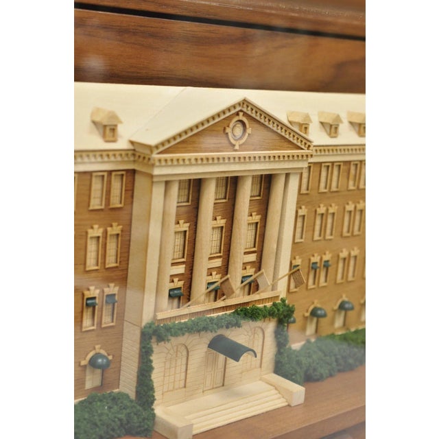 Brown Late 20th Century The Culinary Institute of America Mixed Wood Award Model for Dr John Connolly For Sale - Image 8 of 18