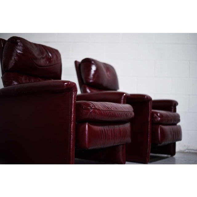 Vintage Genuine Oxblood Leather Recliner Chairs by Bradington Young - a ...