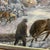 20th Century European School Oil on Canvas by Polish Artist Edward Mesjasz (1929-2007) Depicting Winter Horses Hauling Woods For Sale In Washington DC - Image 6 of 12