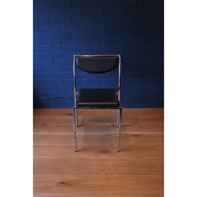 Vintage Modern Desk Chair in Chrome and Leatherette from Zoeftig For Sale - Image 10 of 16