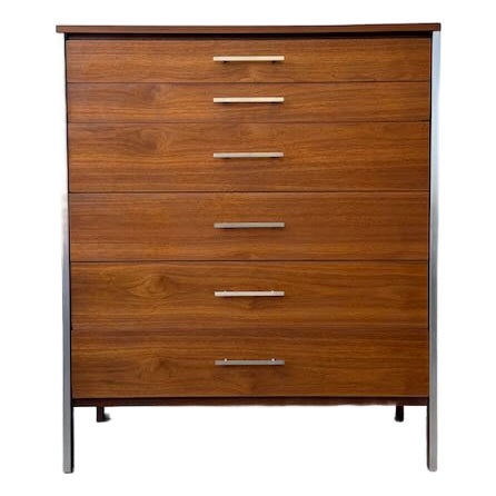 1950s Authentic Paul McCobb for Calvin Furniture "Linear Group" Tall Boy Dresser For Sale