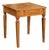 Italian 1820s Neoclassical Walnut Side Table with Large Banding and Tapered Legs For Sale